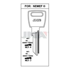 Llave en bruto JMA NEF-4 – vista agrupada
