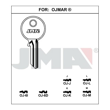 Llave en bruto JMA OJ-6I – vista agrupada