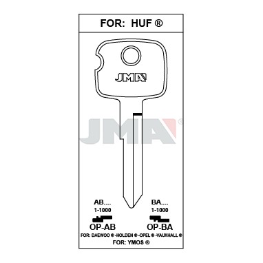 Llave en bruto JMA OP-AB – vista agrupada