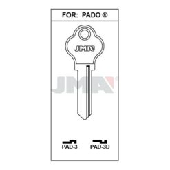 Llave en bruto JMA PAD-3D – vista agrupada