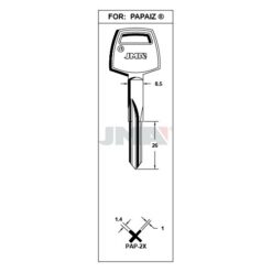 Llave en bruto JMA PAP-2X – vista agrupada