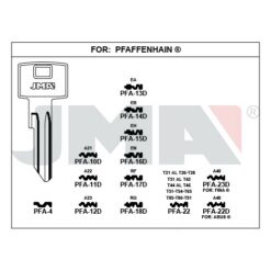 Llave en bruto JMA PFA-13D – vista agrupada