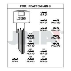 Llave en bruto JMA PFA-24D – vista agrupada