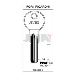 Llave en bruto JMA PIC-8D – vista agrupada