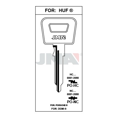 Llave en bruto JMA PO-HC – vista agrupada