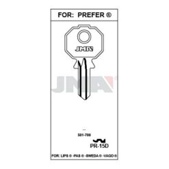 Llave en bruto JMA PR-15D – vista agrupada