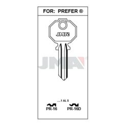 Llave en bruto JMA PR-16 – vista agrupada