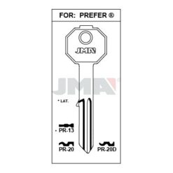 Llave en bruto JMA PR-20 – vista agrupada