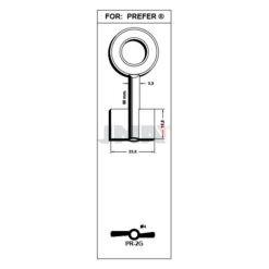 Llave en bruto JMA PR-2G – vista agrupada