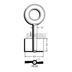 Llave en bruto JMA PR-2G