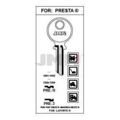 Llave en bruto JMA PRE-1I – vista agrupada