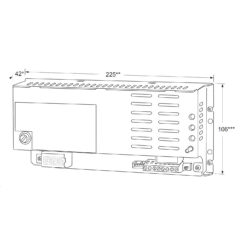 Maasland PS24100D | Fuente de alimentación para carril DIN | 24V DC | 10A