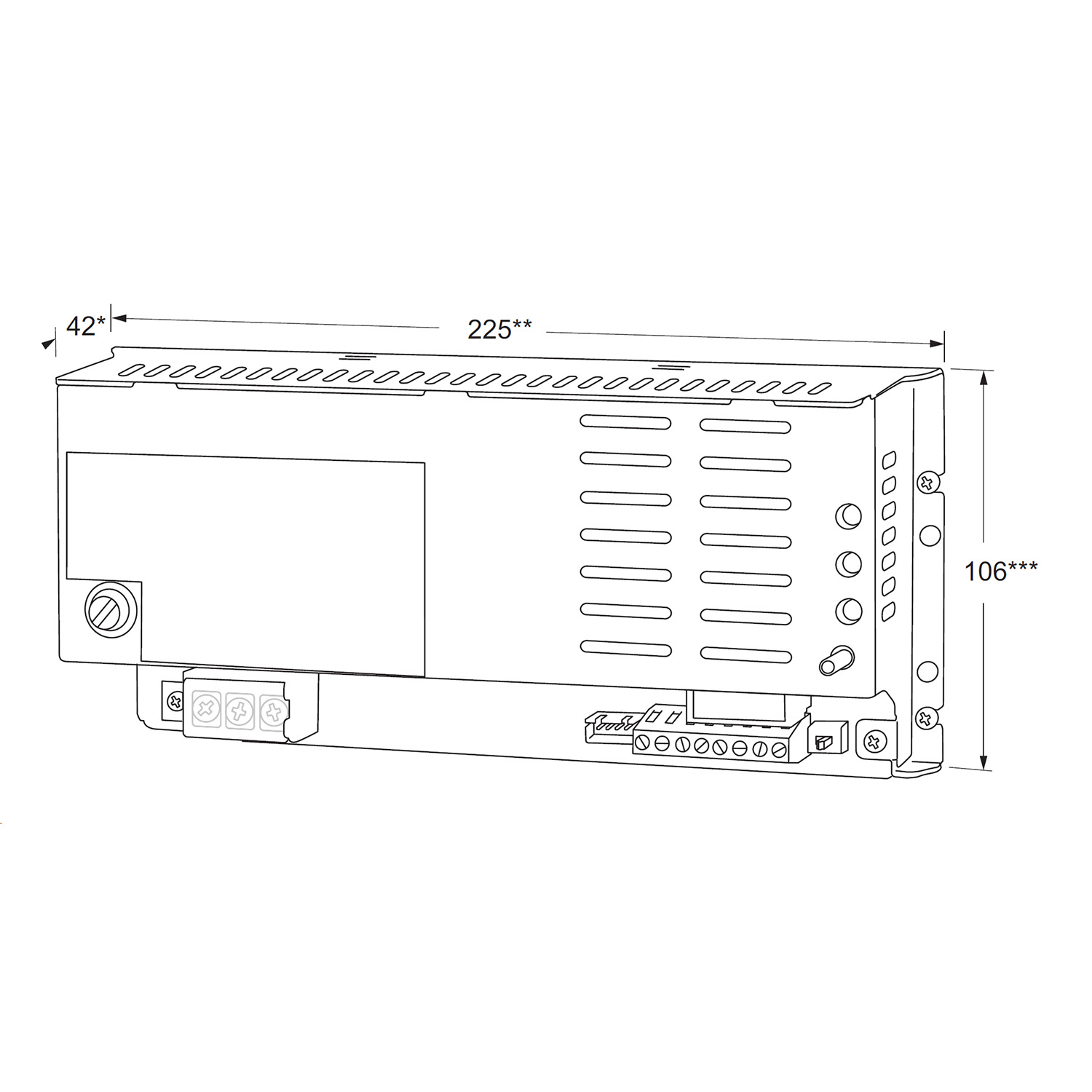 Maasland PS24100D | Fuente de alimentación para carril DIN | 24V DC | 10A