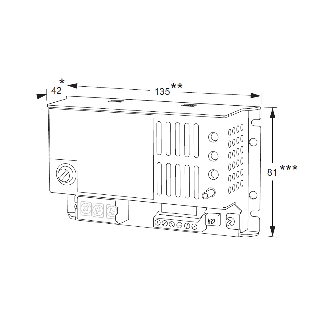 Maasland PS2415D | Fuente de alimentación para carril DIN | 24V DC | 1,5A