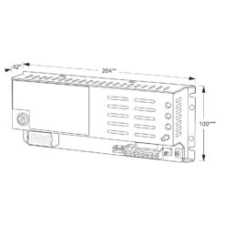 Maasland PS2450D | Fuente de alimentación para carril DIN | 24V DC | 5A