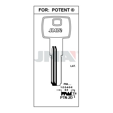 Llave en bruto JMA PTN-2D – vista agrupada