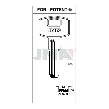 Llave en bruto JMA PTN-3D – vista agrupada