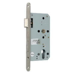 Protec PZ | Cerradura para bombín para proyectos | Frente inox o negro de 24 mm