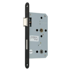 Protec | Cerradura de condena (WC) para proyectos | Frente inox o negro 24 mm