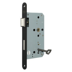 Protec BB | Cerradura de gorja para proyectos | Frente inox o negro de 24 mm