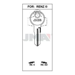 Llave en bruto JMA RE-5 – vista agrupada