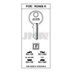 Llave en bruto JMA RO-16D – vista agrupada