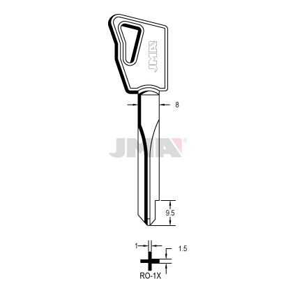 Llave en bruto JMA RO-1X
