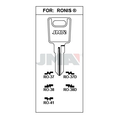 Llave en bruto JMA RO-41 – vista agrupada