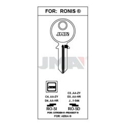 Llave en bruto JMA RO-5D – vista agrupada