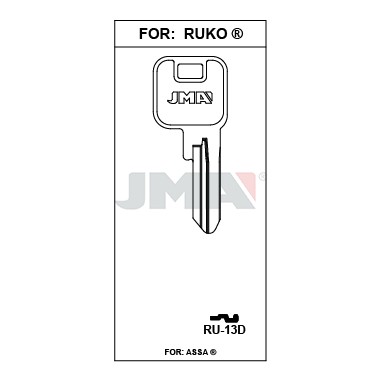 Llave en bruto JMA RU-13D – vista agrupada
