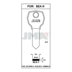 Llave en bruto JMA SEA-1 – vista agrupada