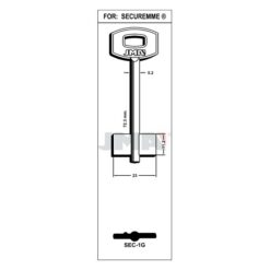 Llave en bruto JMA SEC-1G – vista agrupada