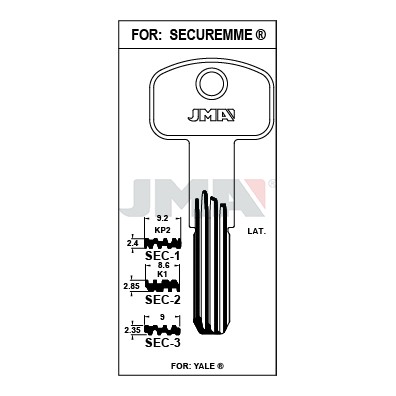 Llave en bruto JMA SEC-3 – vista agrupada