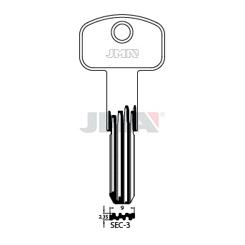 Llave en bruto JMA SEC-3