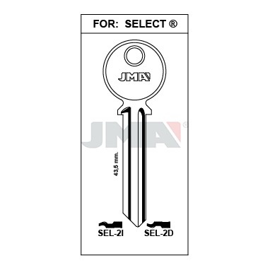 Llave en bruto JMA SEL-2I – vista agrupada