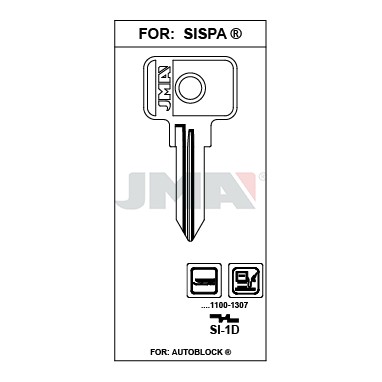 Llave en bruto JMA SI-1D – vista agrupada