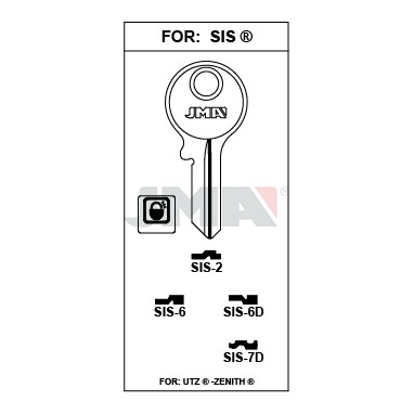 Llave en bruto JMA SIS-6D – vista agrupada