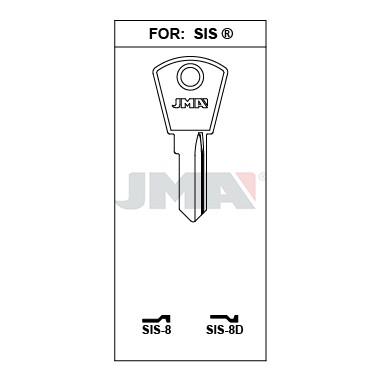 Llave en bruto JMA SIS-8 – vista agrupada