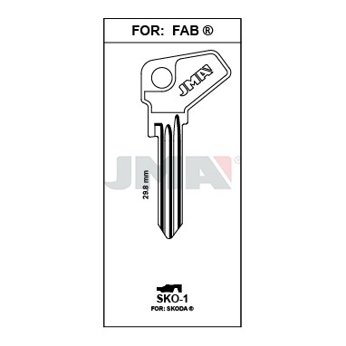 Llave en bruto JMA SKO-1 – vista agrupada