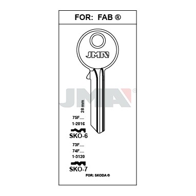 Llave en bruto JMA SKO-6 – vista agrupada