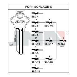 Llave en bruto JMA SLG-6 – vista agrupada