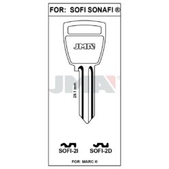 Llave en bruto JMA SOFI-2D – vista agrupada