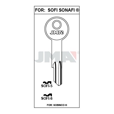 Llave en bruto JMA SOFI-6 – vista agrupada