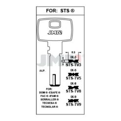 Llave en bruto JMA STS-TV8 – vista agrupada