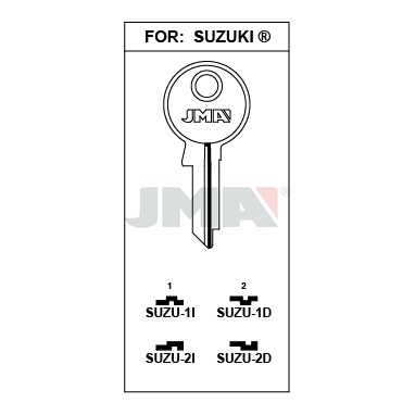Llave en bruto JMA SUZU-1D – vista agrupada