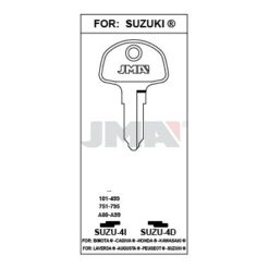 Llave en bruto JMA SUZU-4D – vista agrupada