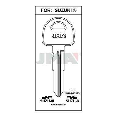 Llave en bruto JMA SUZU-8 – vista agrupada