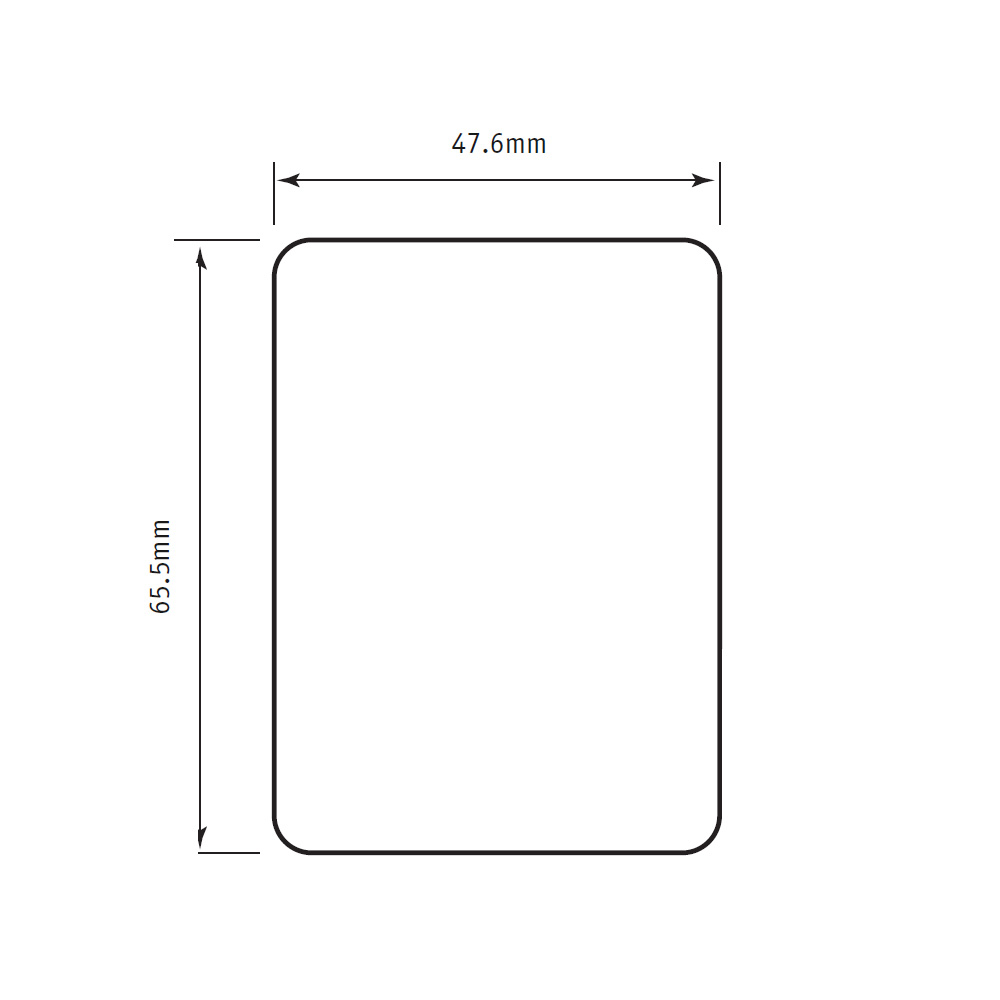Roseta adhesiva Slotenonline Tipo 6 | Inox | Inox/Negro/Blanco - Imagen 2