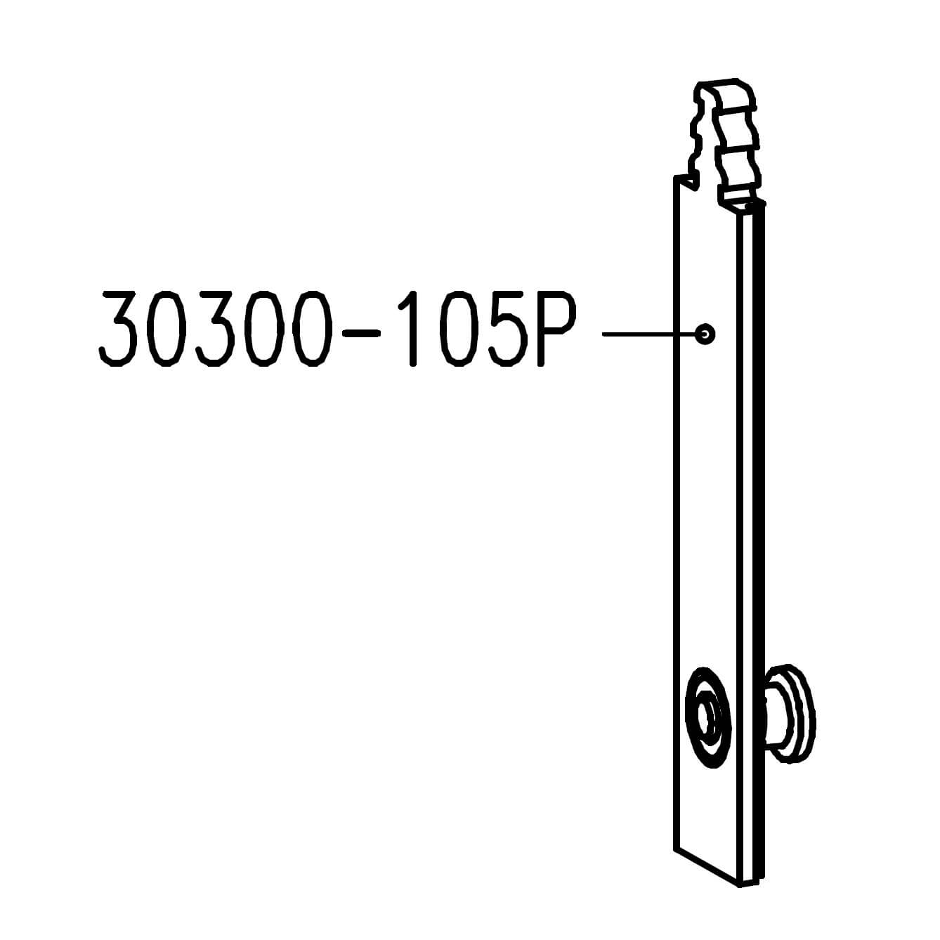 Sobinco 30300-105P | Bulón de seta | Herraje Chrono - 2