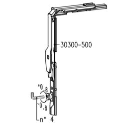 Sobinco 30300-500 | Ángulo de reenvío | Herraje Chrono - 2